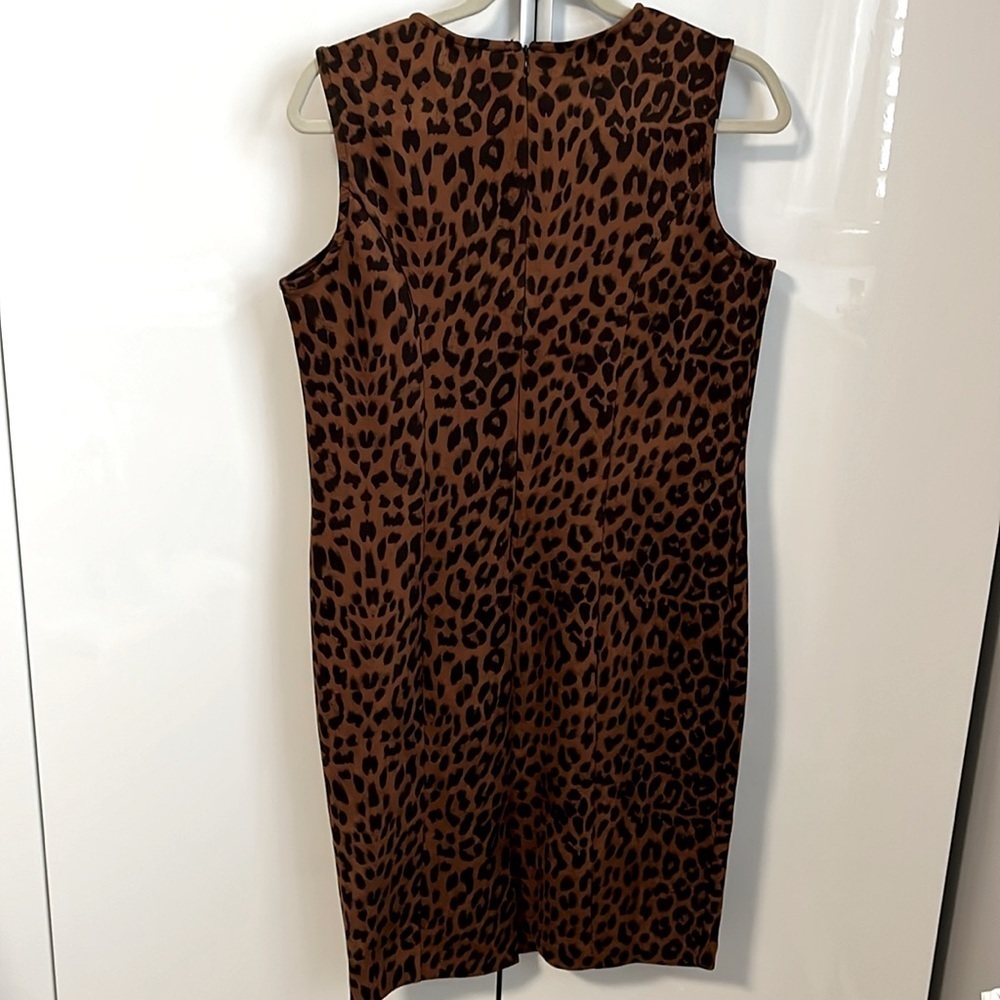 GUILLAUME NWOT Sleeveless Classic Leopard Print Fitted Tank Dress, Size S - Picture 10 of 12